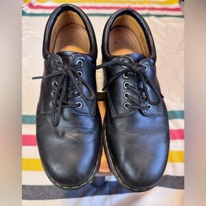 Black Nappa Leather Oxfords 8053 Dr Martens Size 10